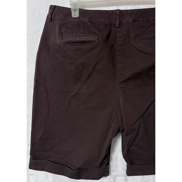 Talbots Women's Stretch Chino Shorts Brown Size 18 Casual - Picture 5 of 8